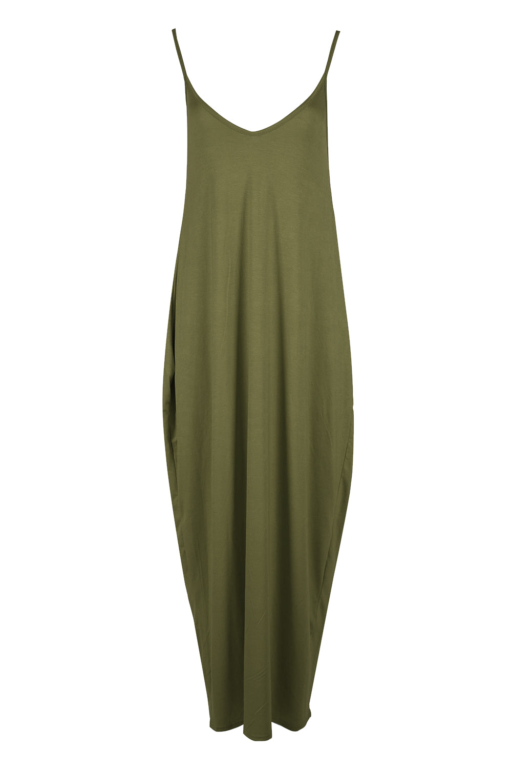 Lola Strappy Draped Jersey Maxi Dress