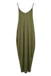 Lola Strappy Draped Jersey Maxi Dress