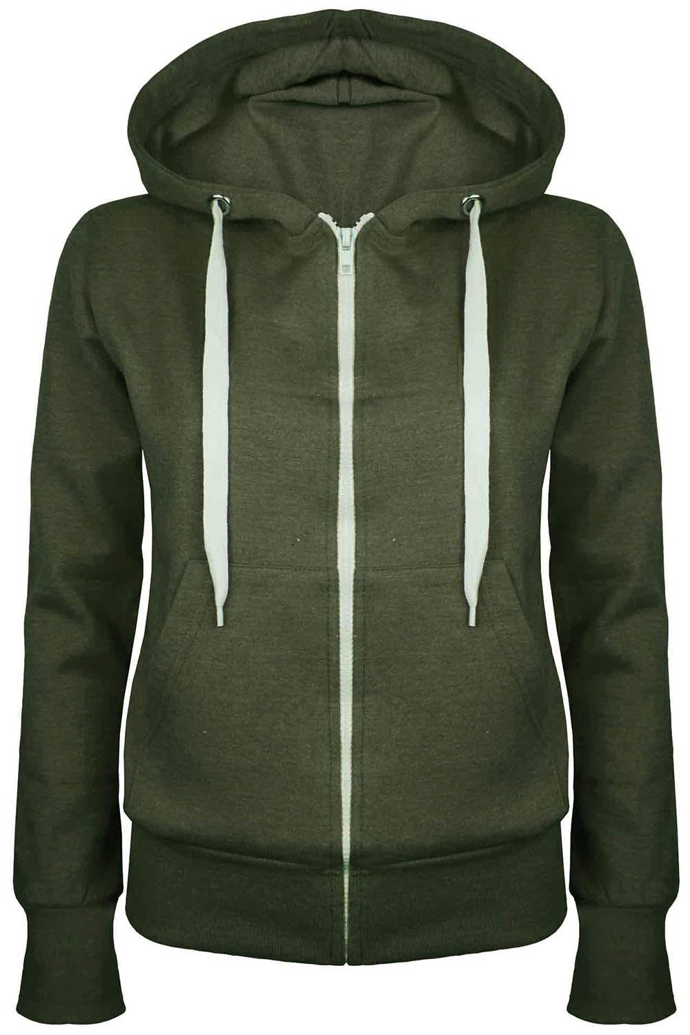 Zara Fleece Line Zip Up Hoodie