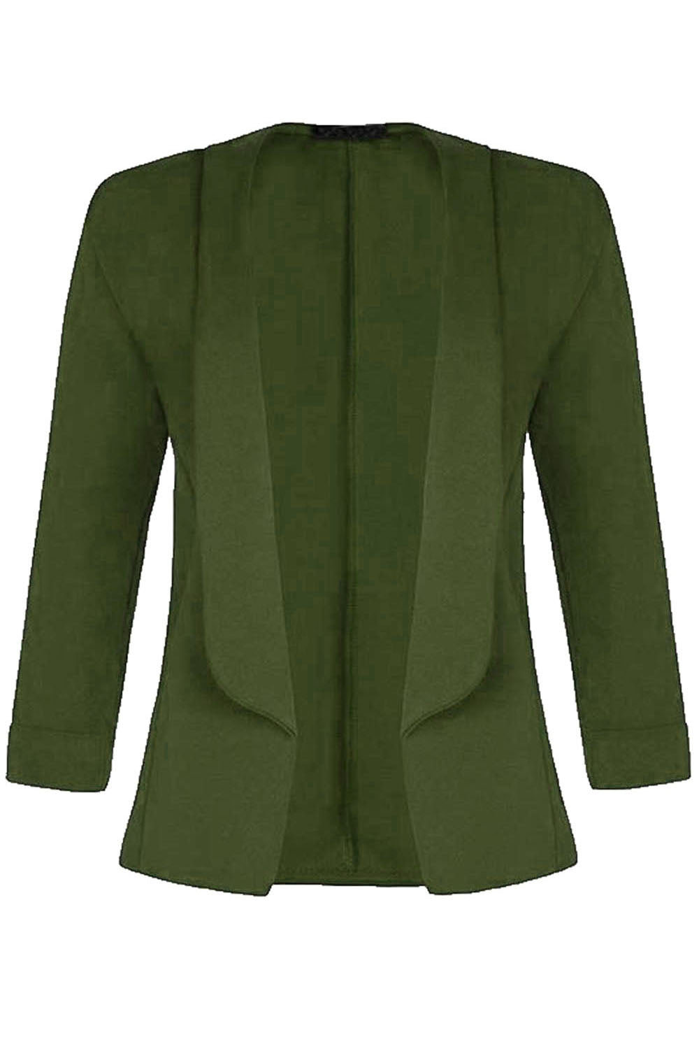 Eli Open Front Cropped Sleeve Blazer Jacket