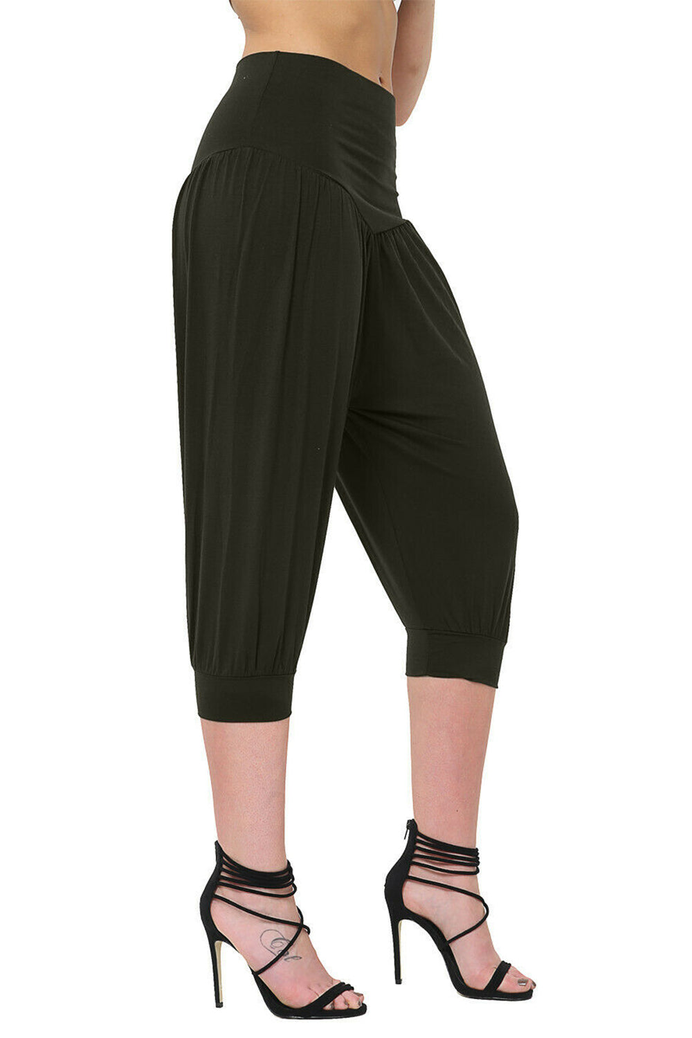 Lola 3/4 Length Ali Baba Plain Harem Pants