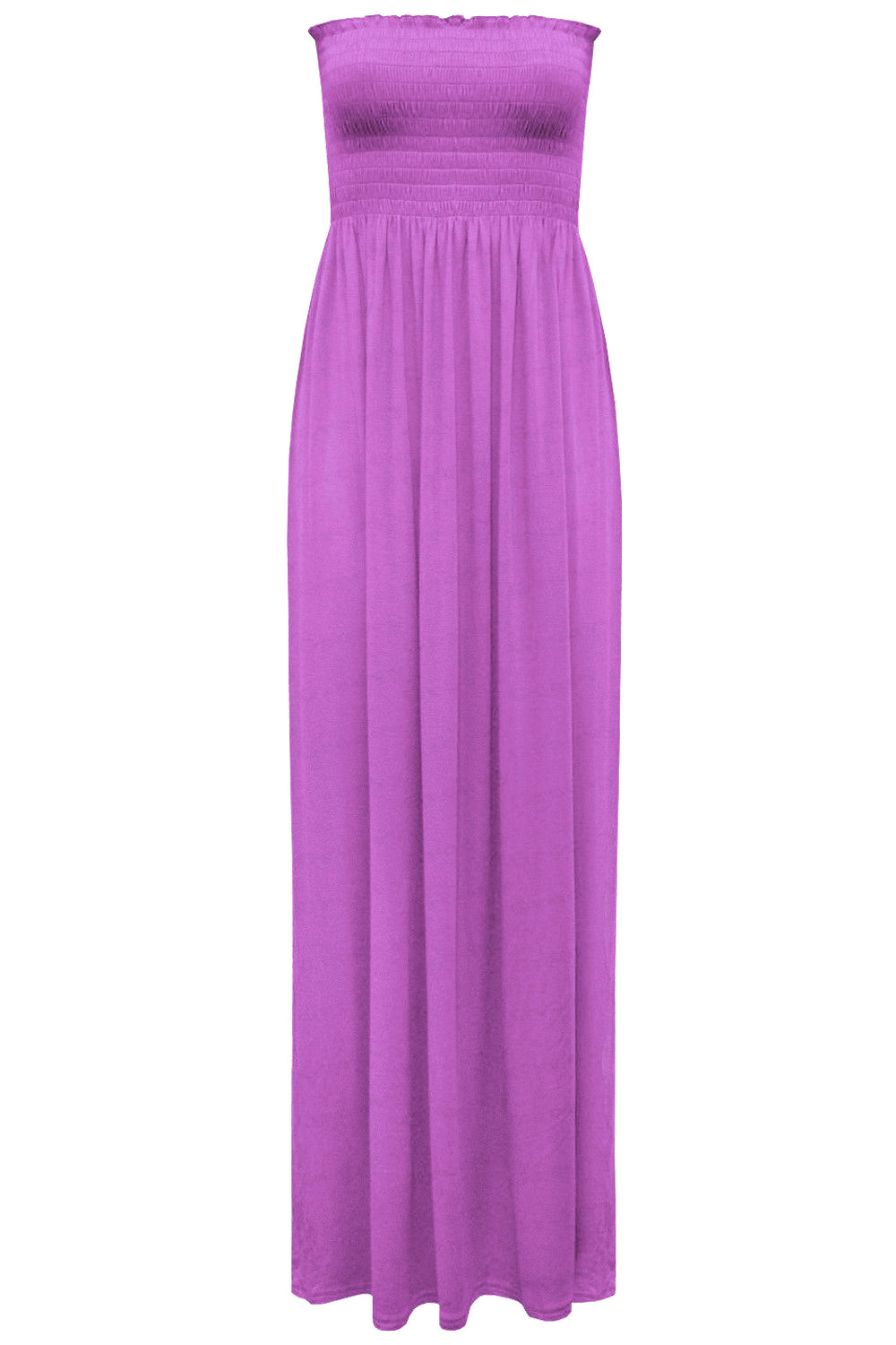 Kiana Ruched Bandeau Jersey Maxi Dress