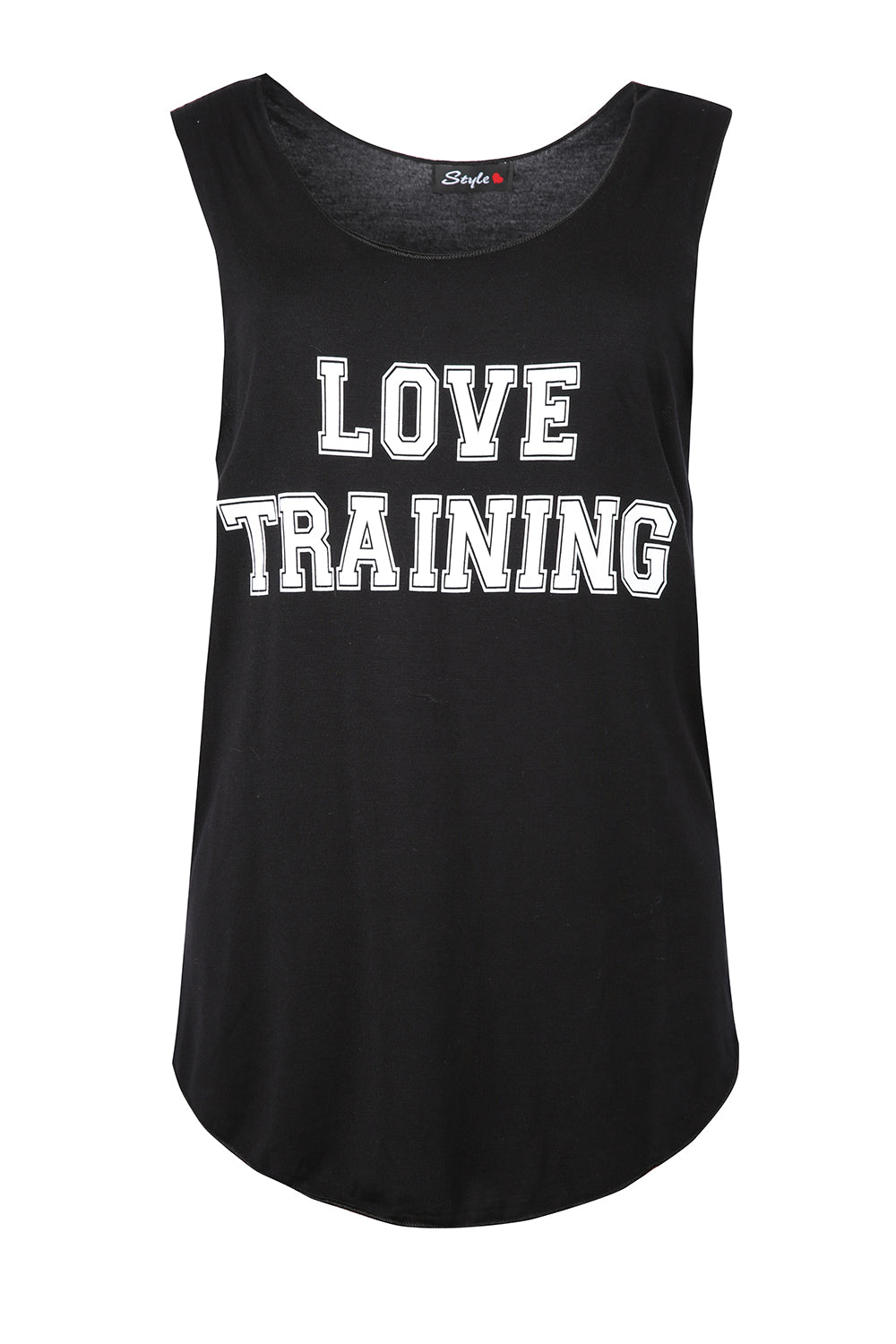 Amelia Sleeveless Slogan Gym Vest