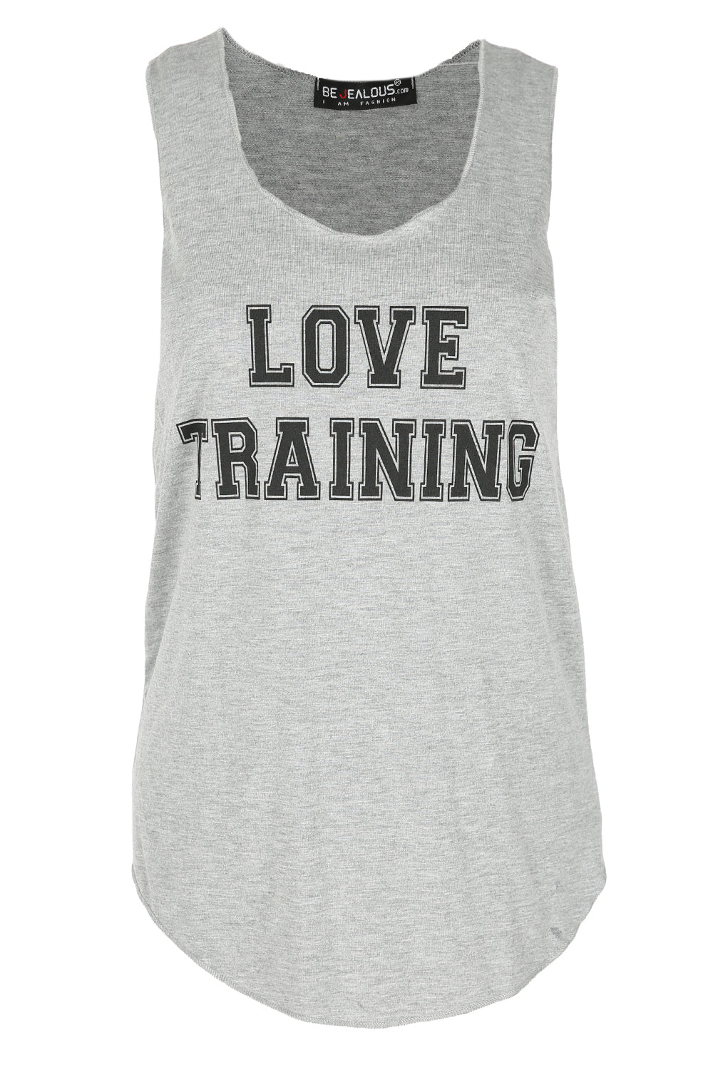 Amelia Sleeveless Slogan Gym Vest