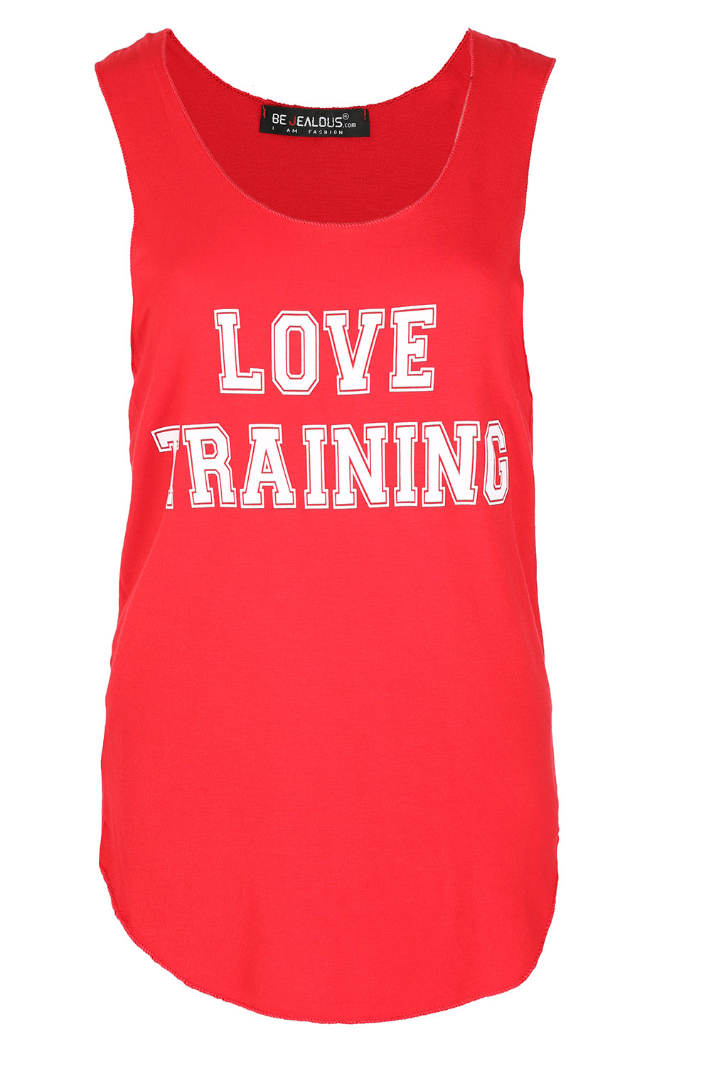 Amelia Sleeveless Slogan Gym Vest