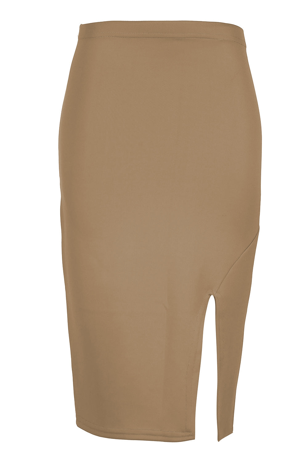 Chloe Side Split Bodycon Midi Skirt