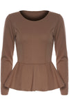 Aria Frill Long Sleeve Mini Dress Top