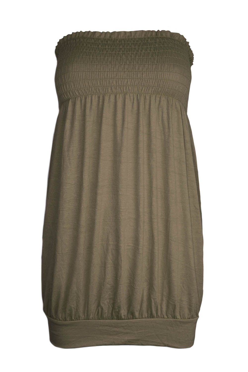 Bardot Shirring Neon Green Slinky Top