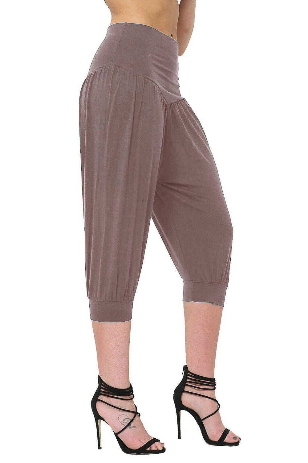 Lola 3/4 Length Ali Baba Plain Harem Pants