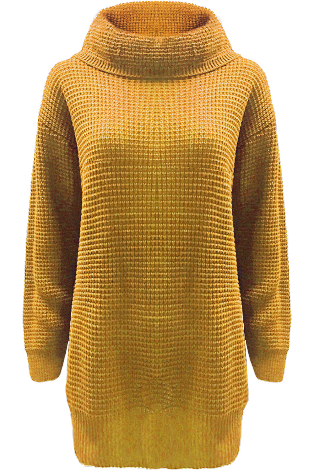 Sophia Long Sleeve Roll Neck Oversized Knitted Dress