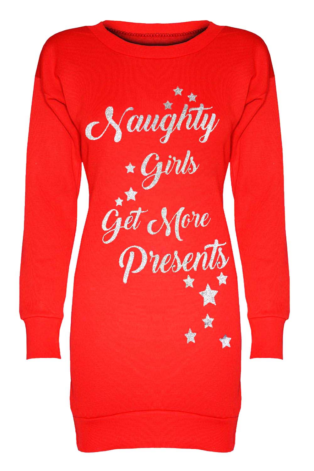 Naughty Or Nice Slogan Christmas Jumper - bejealous-com