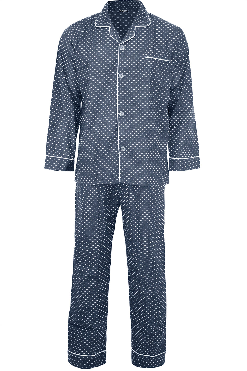 Mens Long Sleeve Striped Baggy Pyjama Set - bejealous-com