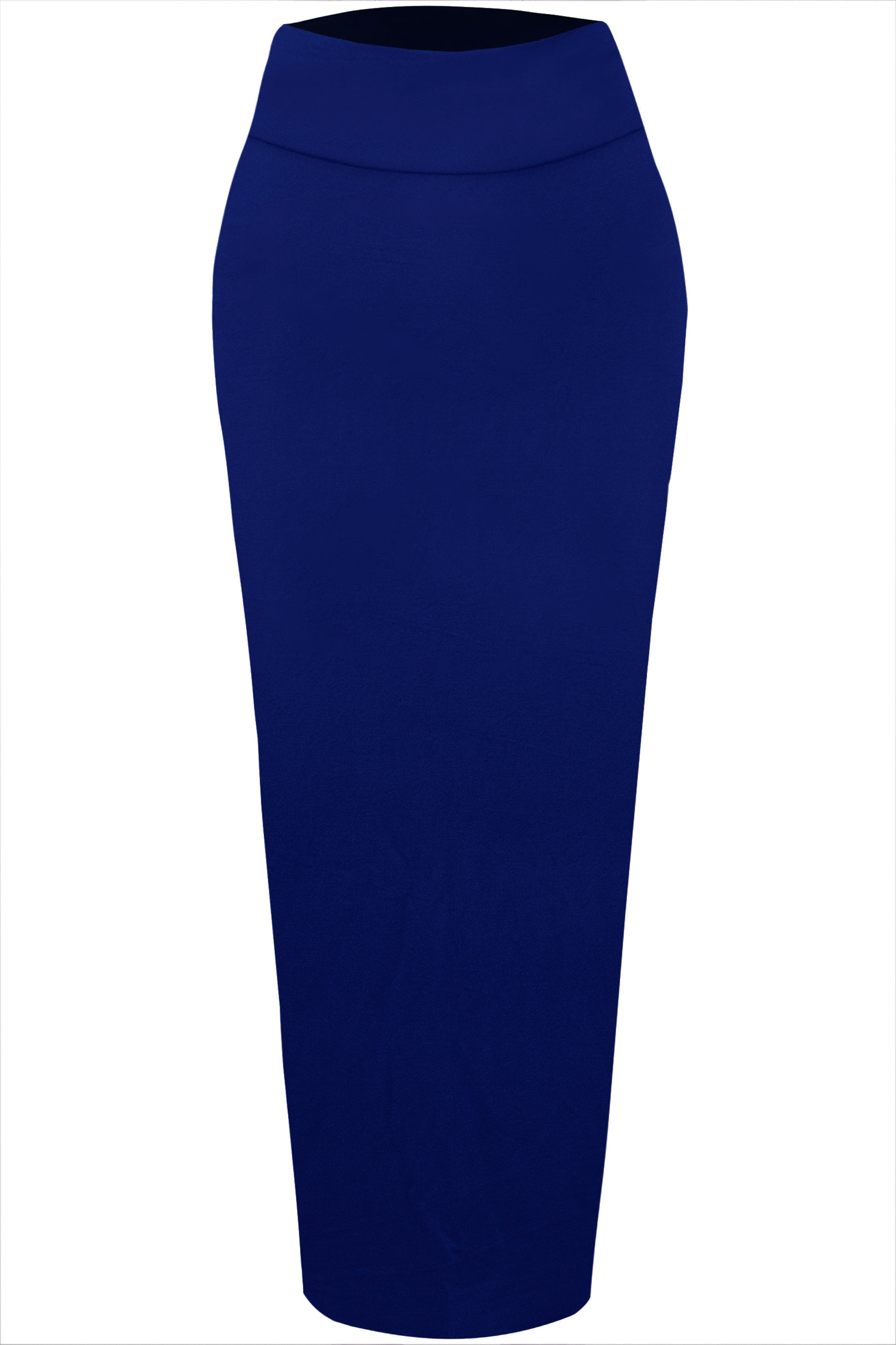 High Waist Basic Charcoal Midi Pencil Skirt