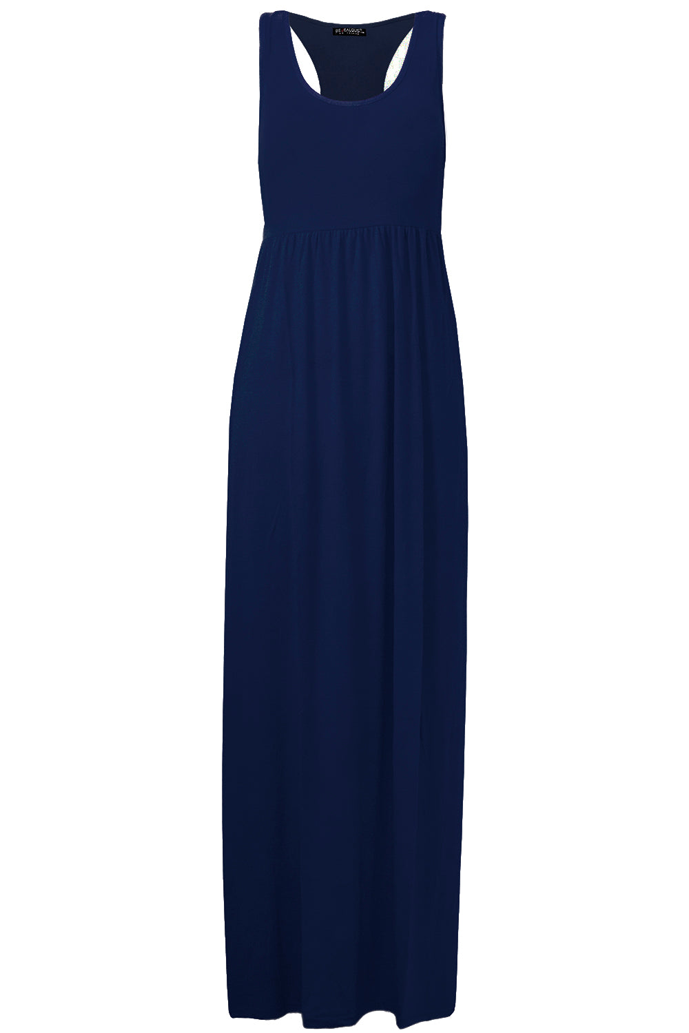 Jersey Sleeveless Maxi Dress with Pockets