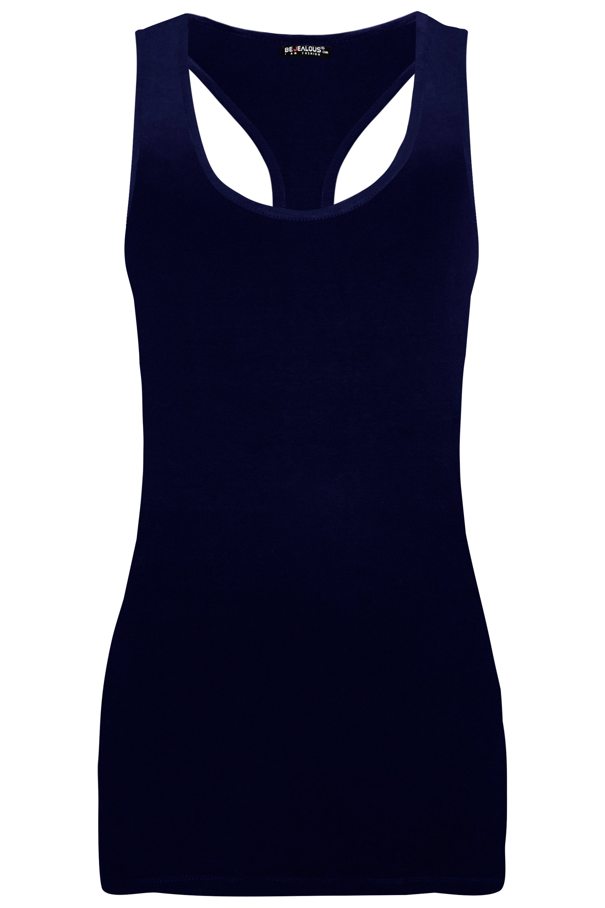 Ella Plain Muscle Racer Back Vest Top