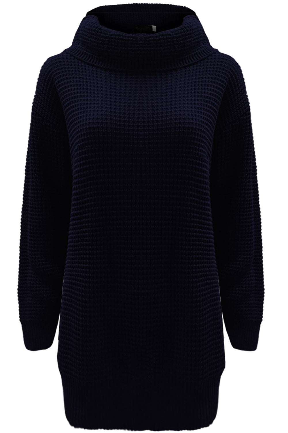 Sophia Long Sleeve Roll Neck Oversized Knitted Dress