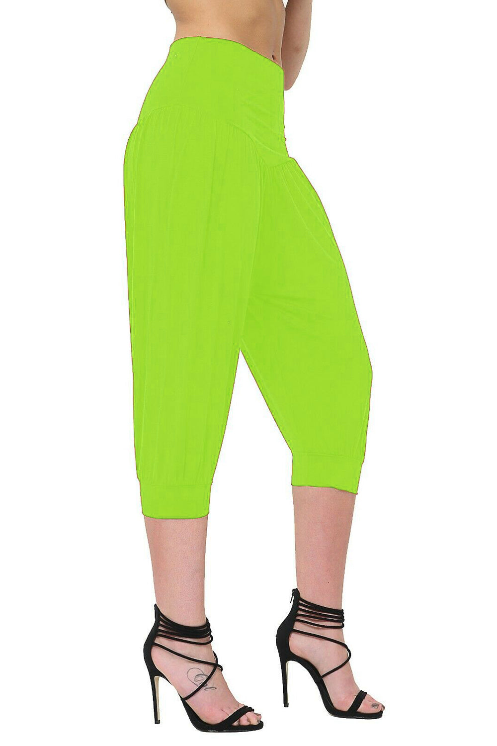 Lola 3/4 Length Ali Baba Plain Harem Pants
