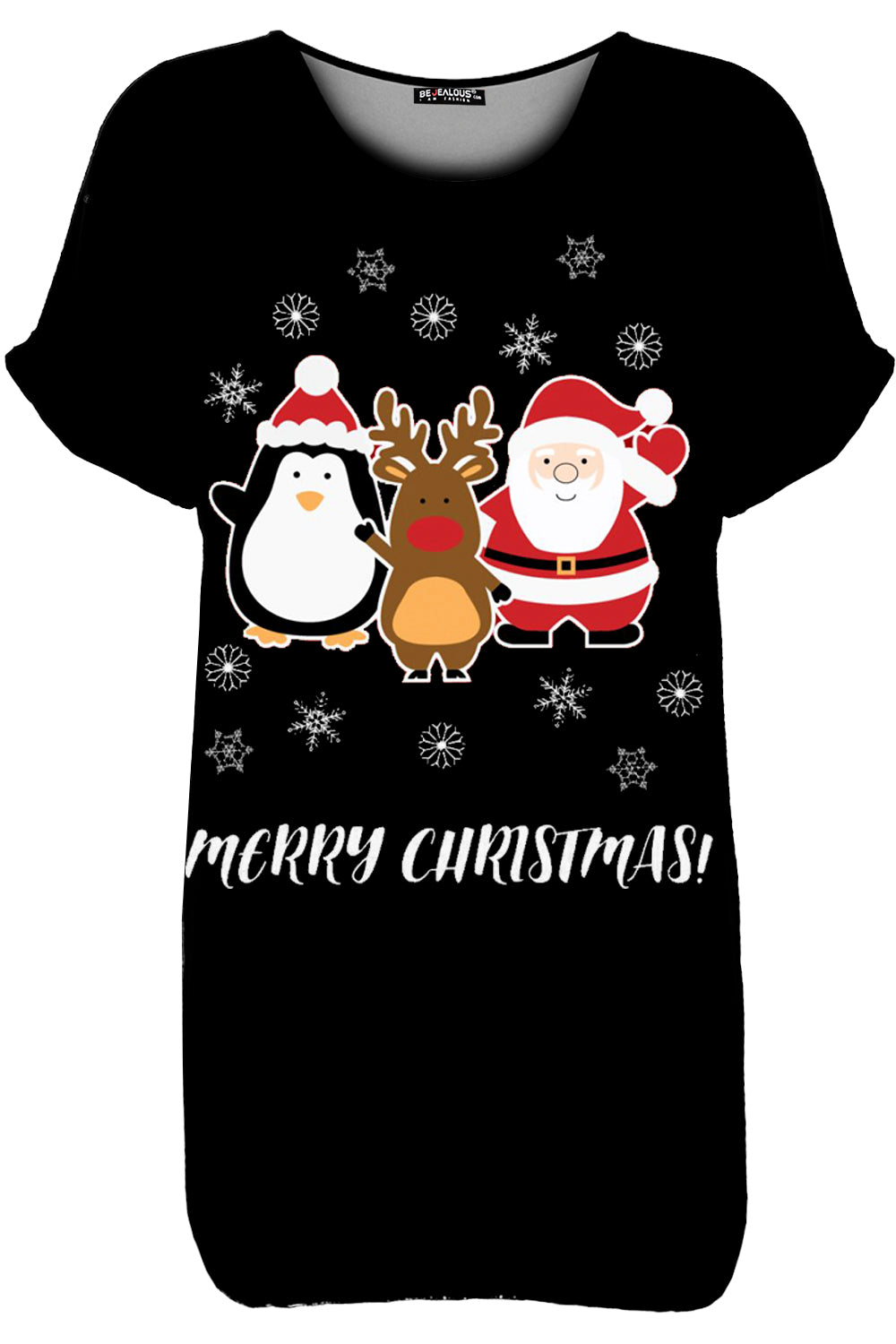 Mila Xmas Reindeer Baggy T Shirt