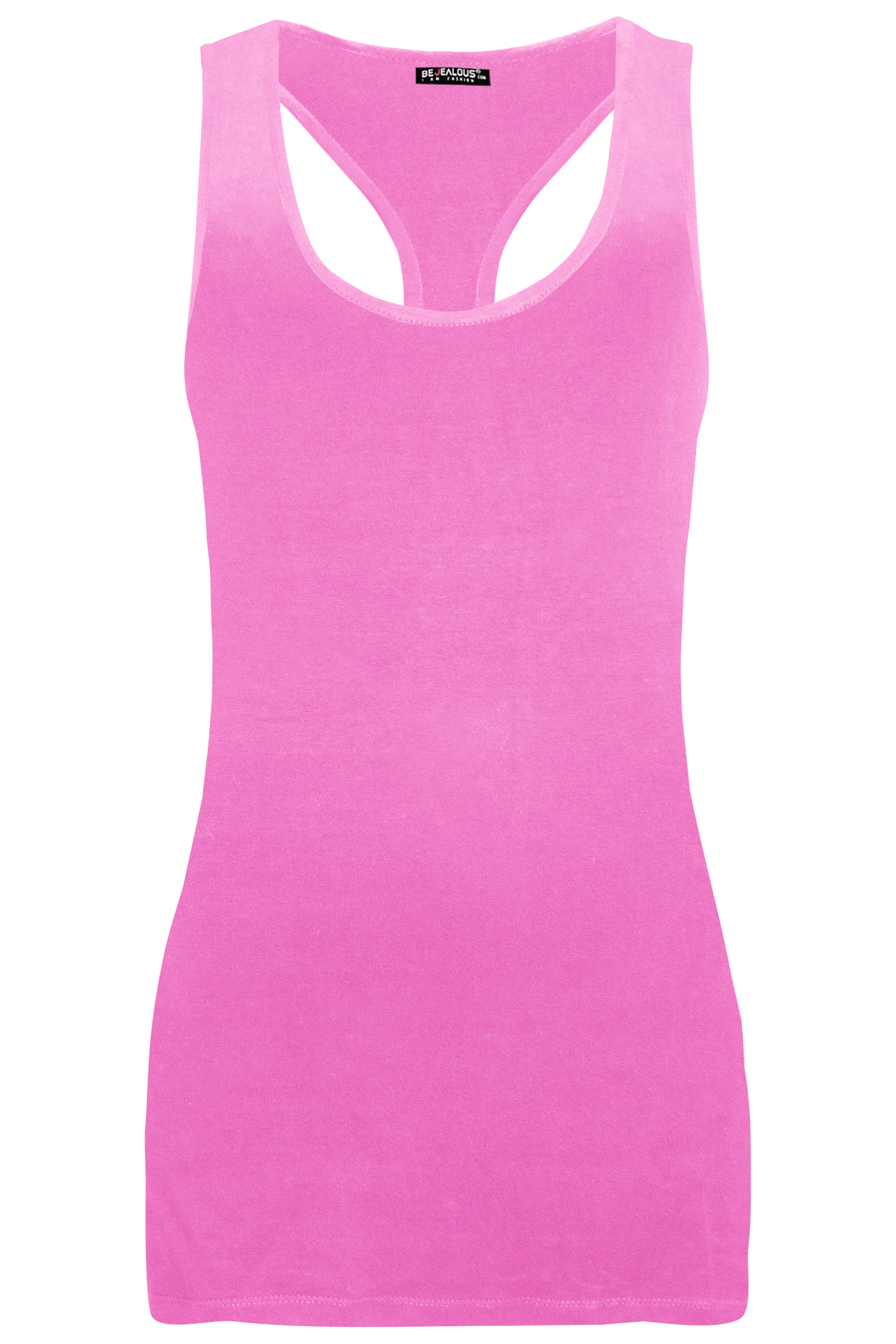 Ella Plain Muscle Racer Back Vest Top