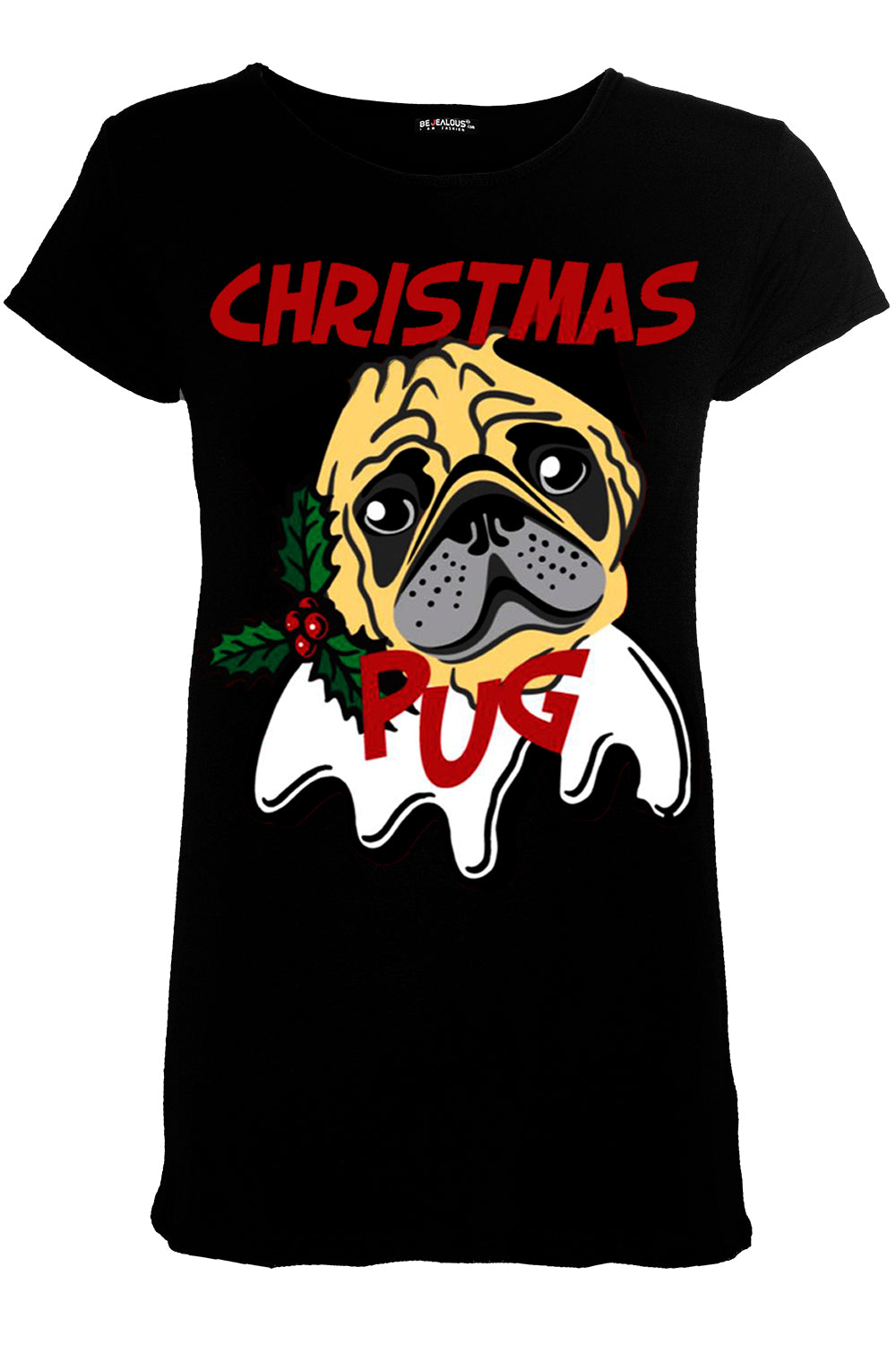 Maisie Christmas Cap Sleeve Xmas Tee T Shirt Top
