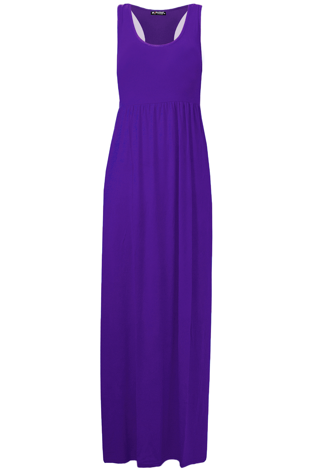 Jersey Sleeveless Maxi Dress with Pockets