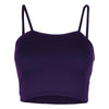Carrieanne Strappy Cami Basic Jersey Crop Top