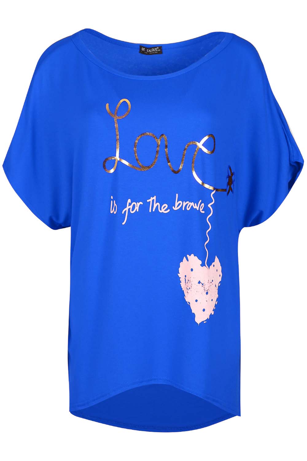 Eden Brave Heart Hi Lo T Shirt Top