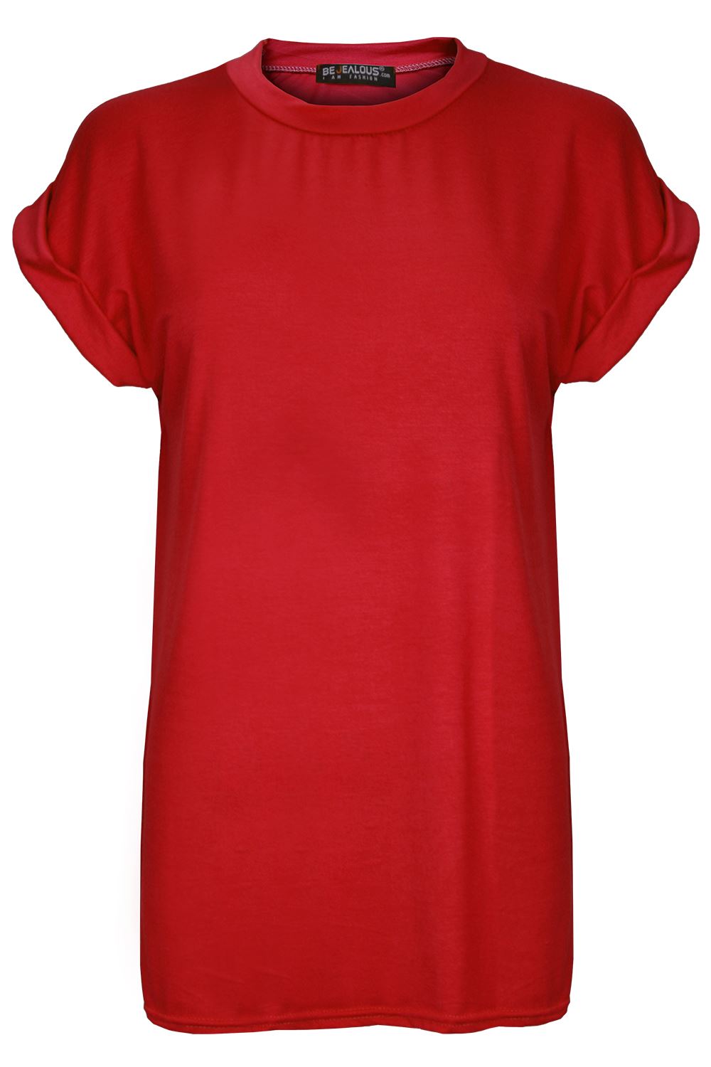 Hannah Roll Sleeve Oversized Jersey Tshirt