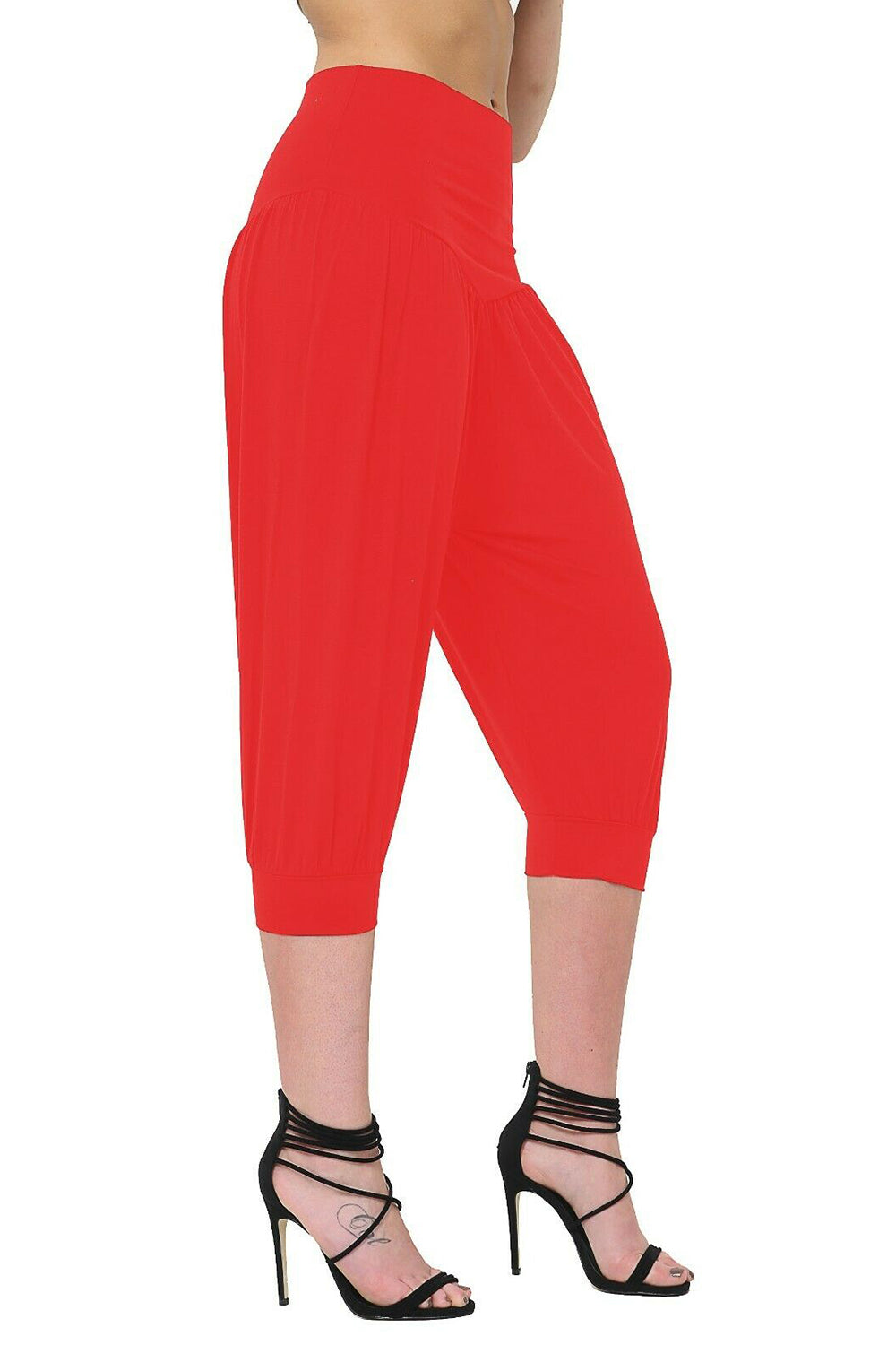 Lola 3/4 Length Ali Baba Plain Harem Pants