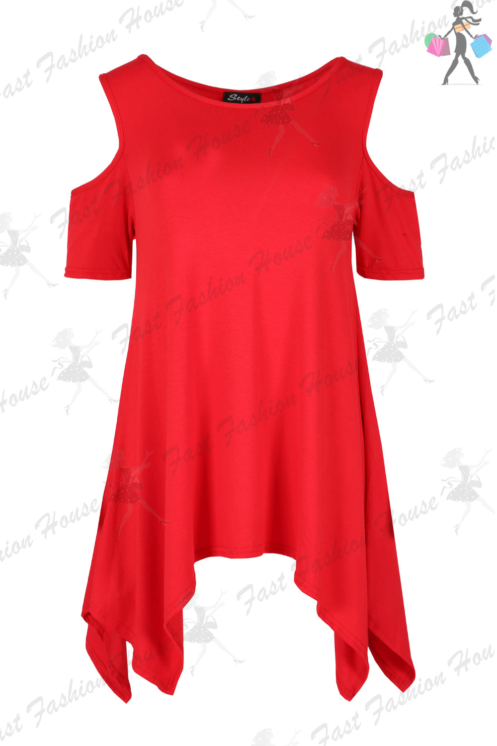 Robyn Hanky Hem Baggy Cap Sleeve Top