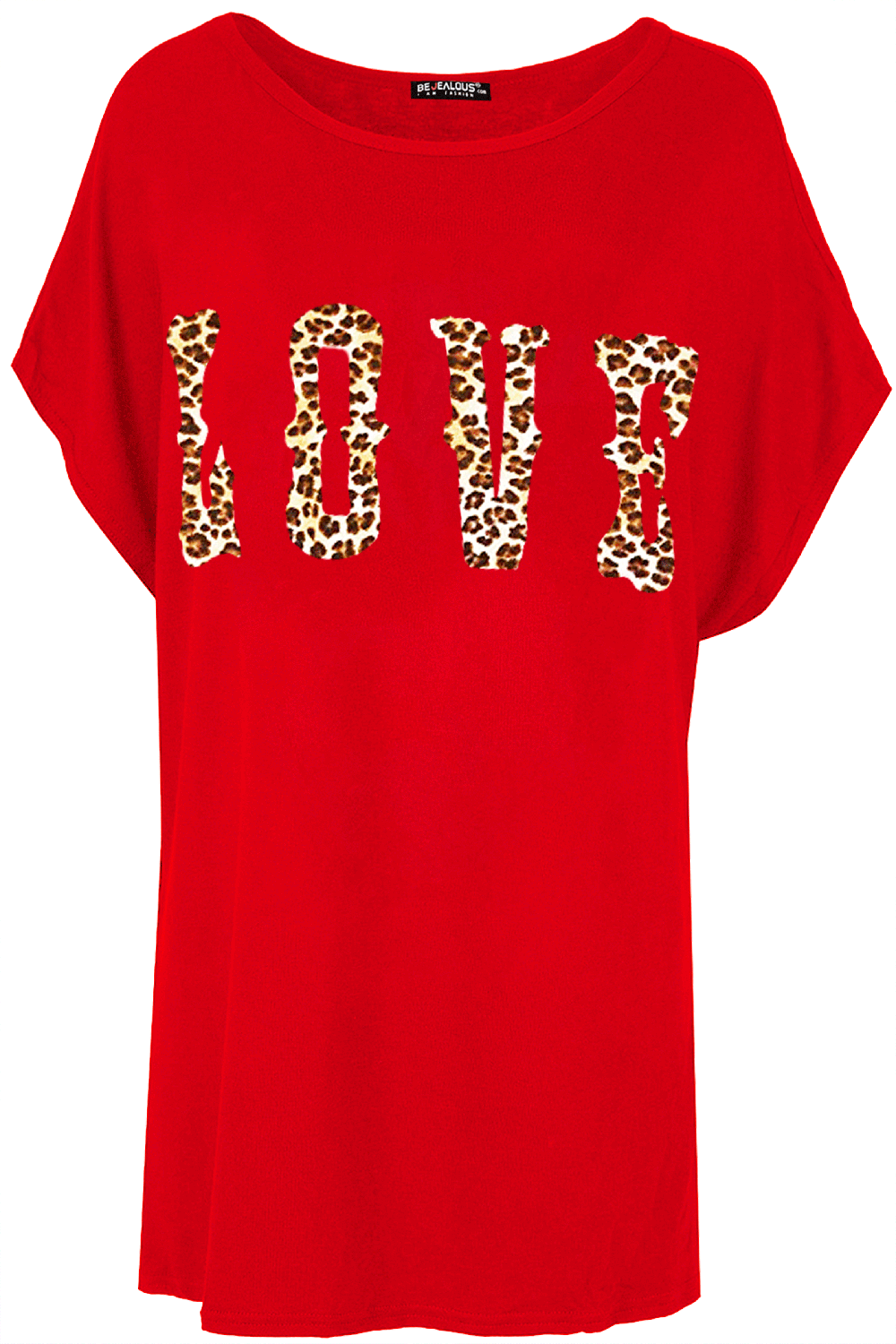 Emily Leopard Love Oversized Batwing T-Shirt