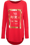 Mia NI Paris Boutique HiLo Dipped Hem Top