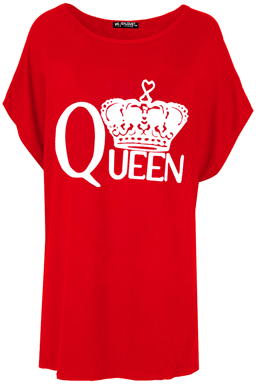 Lily Queen Gold Foil Printed Baggy Oversized T Shirt