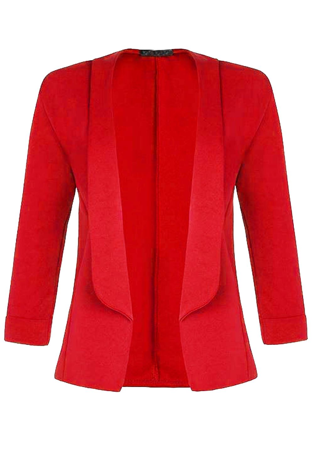 Eli Open Front Cropped Sleeve Blazer Jacket