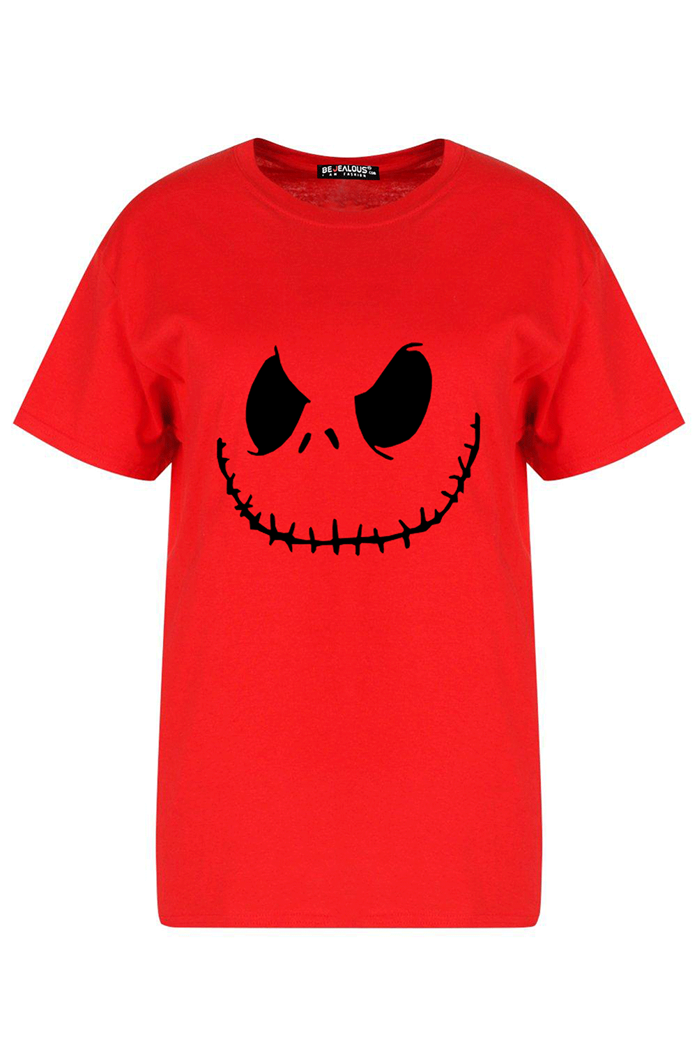 Daisy Halloween Scary Face Print T-Shirt