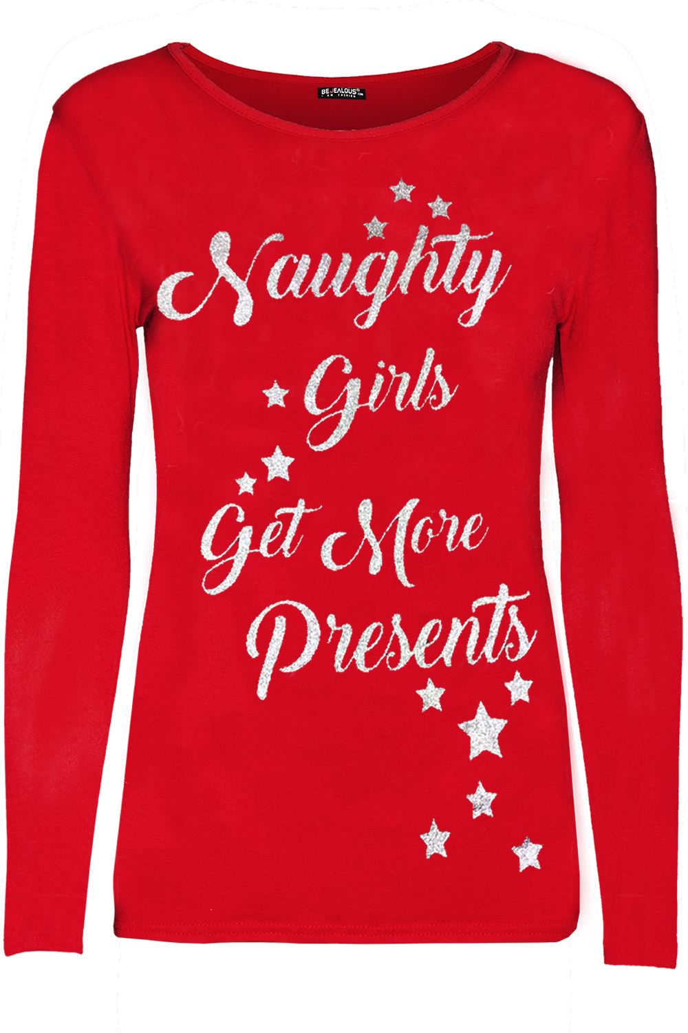 Ruby Christmas Naughty Girls Get Presents Long Sleeve Xmas T Shirt