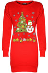 Festive Print Christmas Jumper Dress - bejealous-com