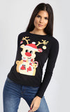 Emily Reindeer Tree Bells Christmas T Shirt