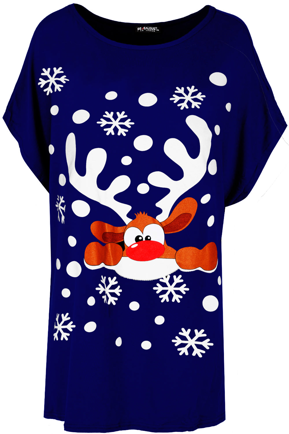 Lily Christmas Printed Batwing T Shirt