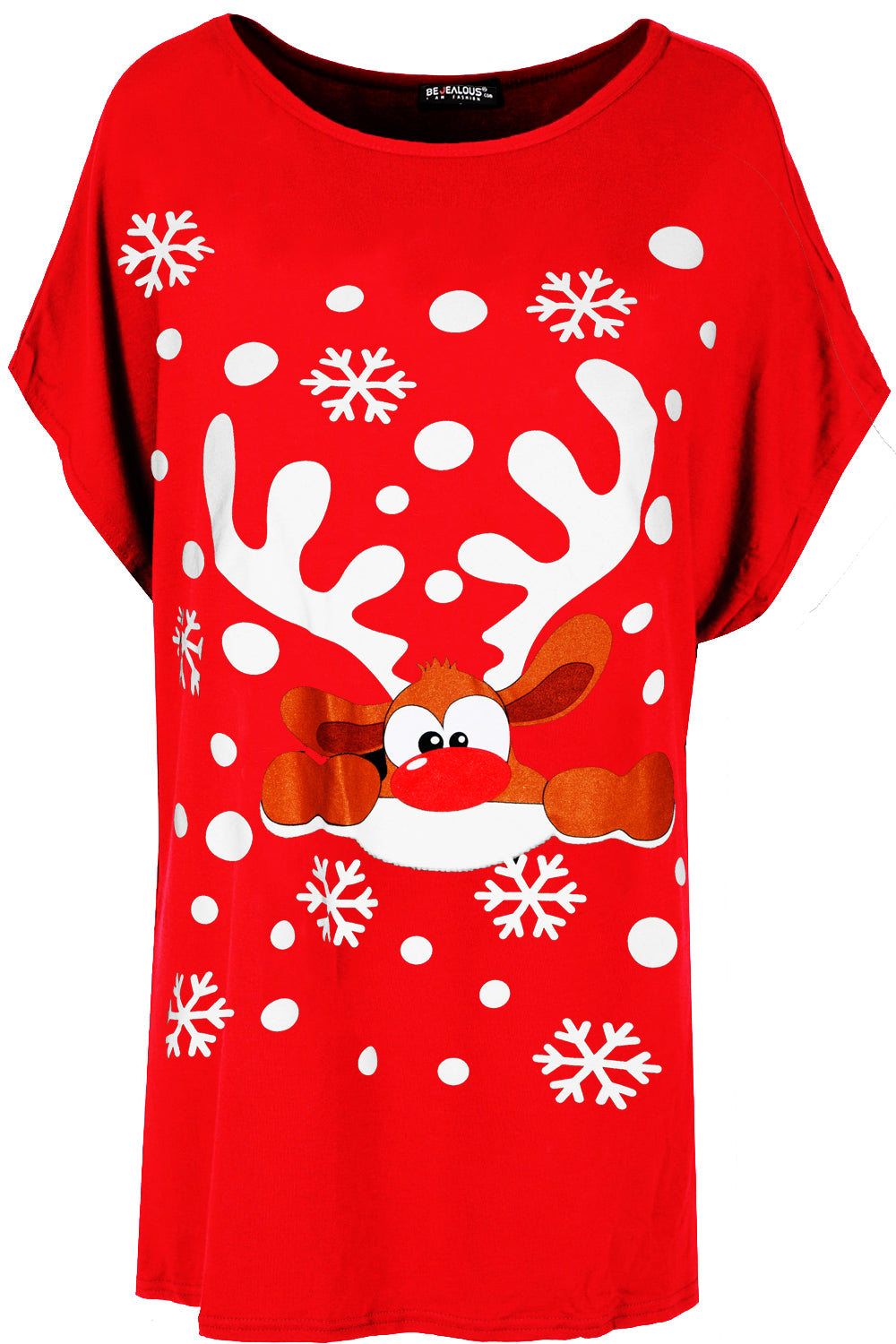 Lily Christmas Printed Batwing T Shirt