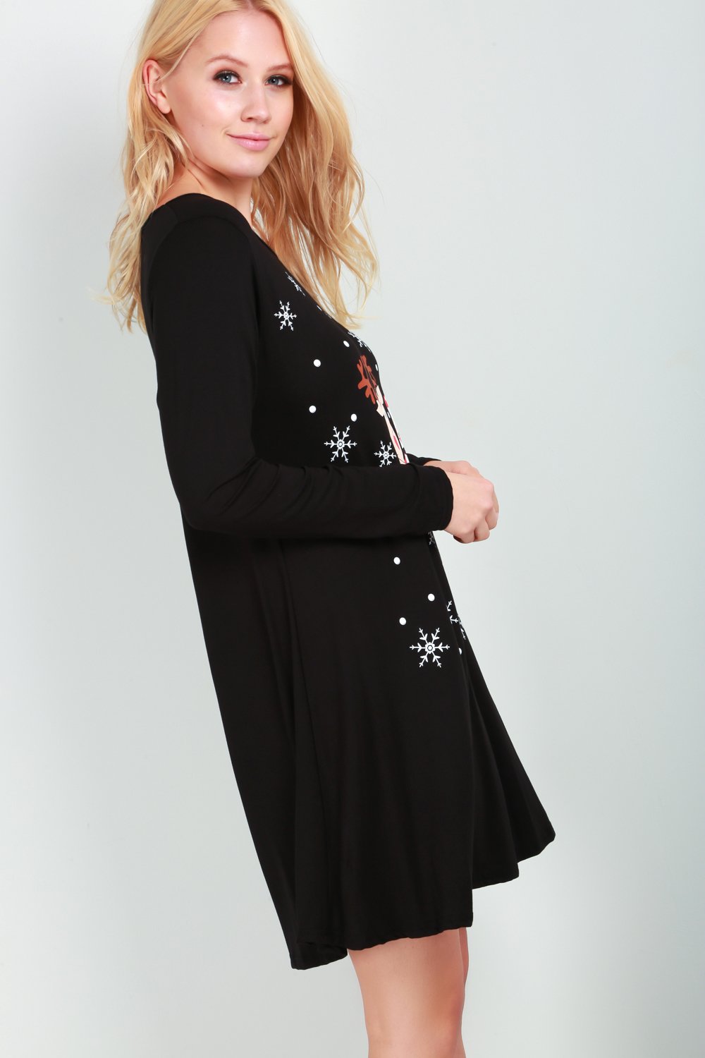 Christmas Reindeer Swing Dress