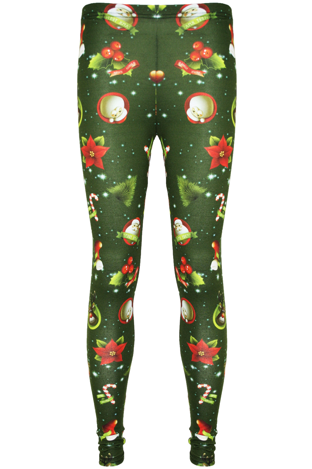 Evie Christmas Santa Snowman Reindeer Leggings