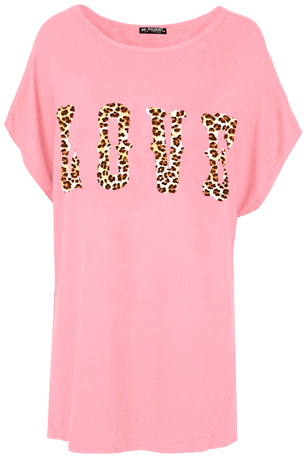Emily Leopard Love Oversized Batwing T-Shirt