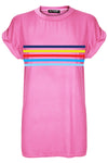 Aria Rainbow Stripes Oversized Baggy T Shirt