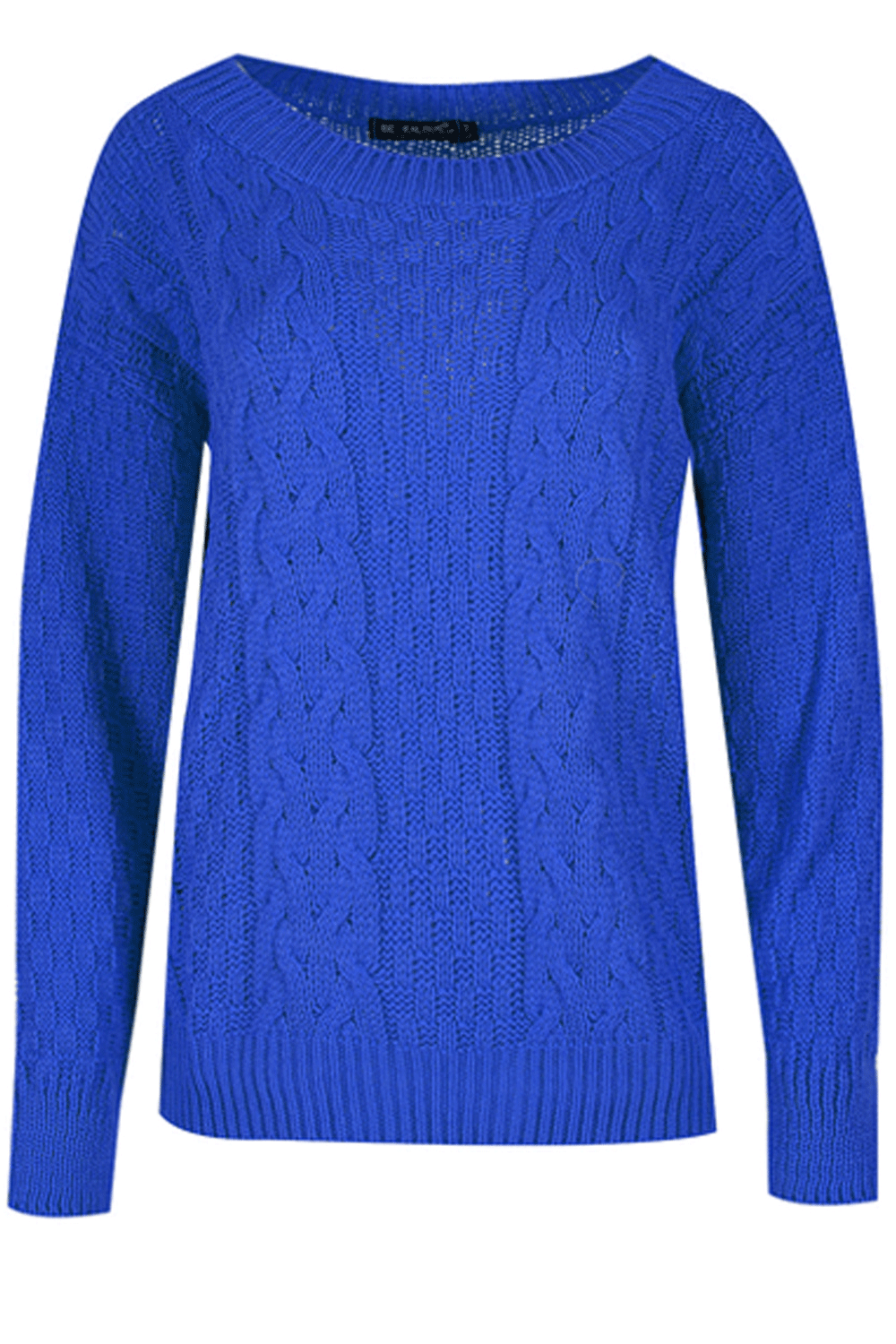 Long Sleeve Burgundy Cable Knit Jumper