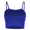 Carrieanne Strappy Cami Basic Jersey Crop Top