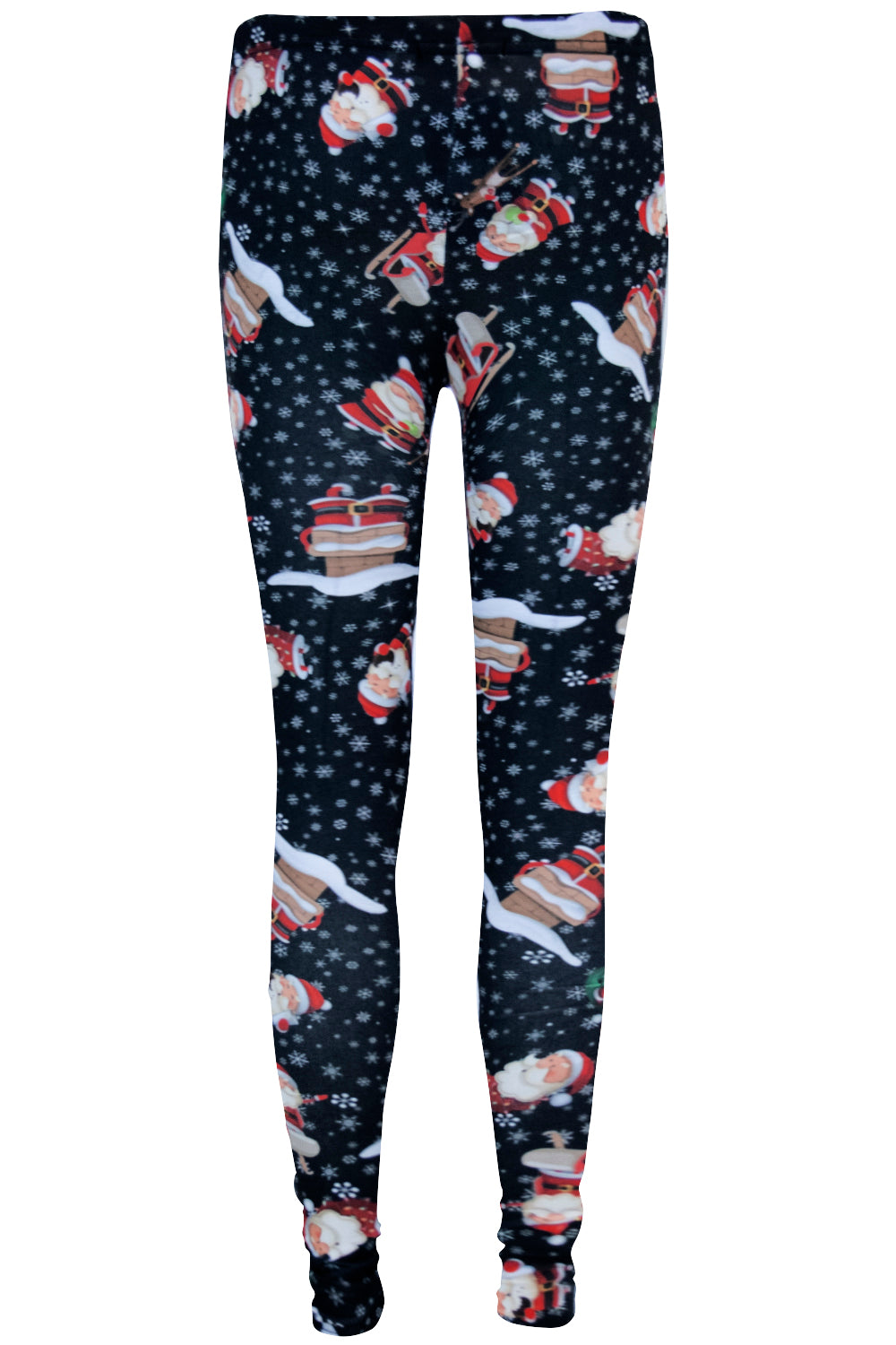 Lily Christmas Rudolph Santa Wall Leggings
