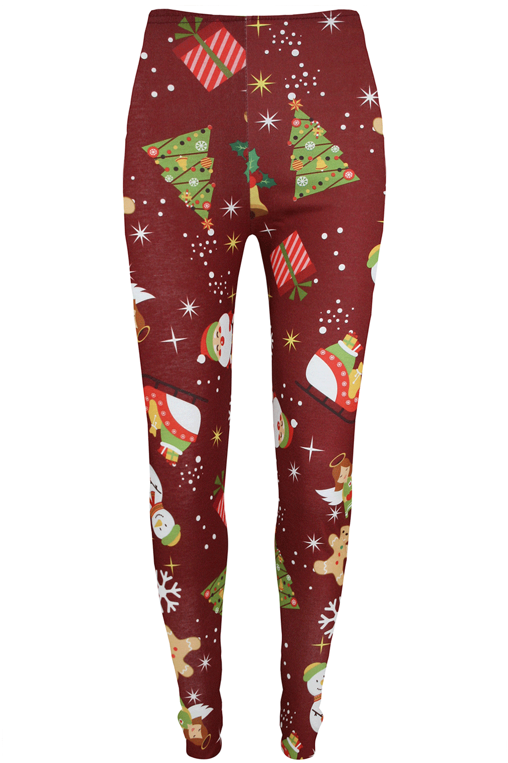 Isla Santa Christmas Reindeer Snowman Leggings