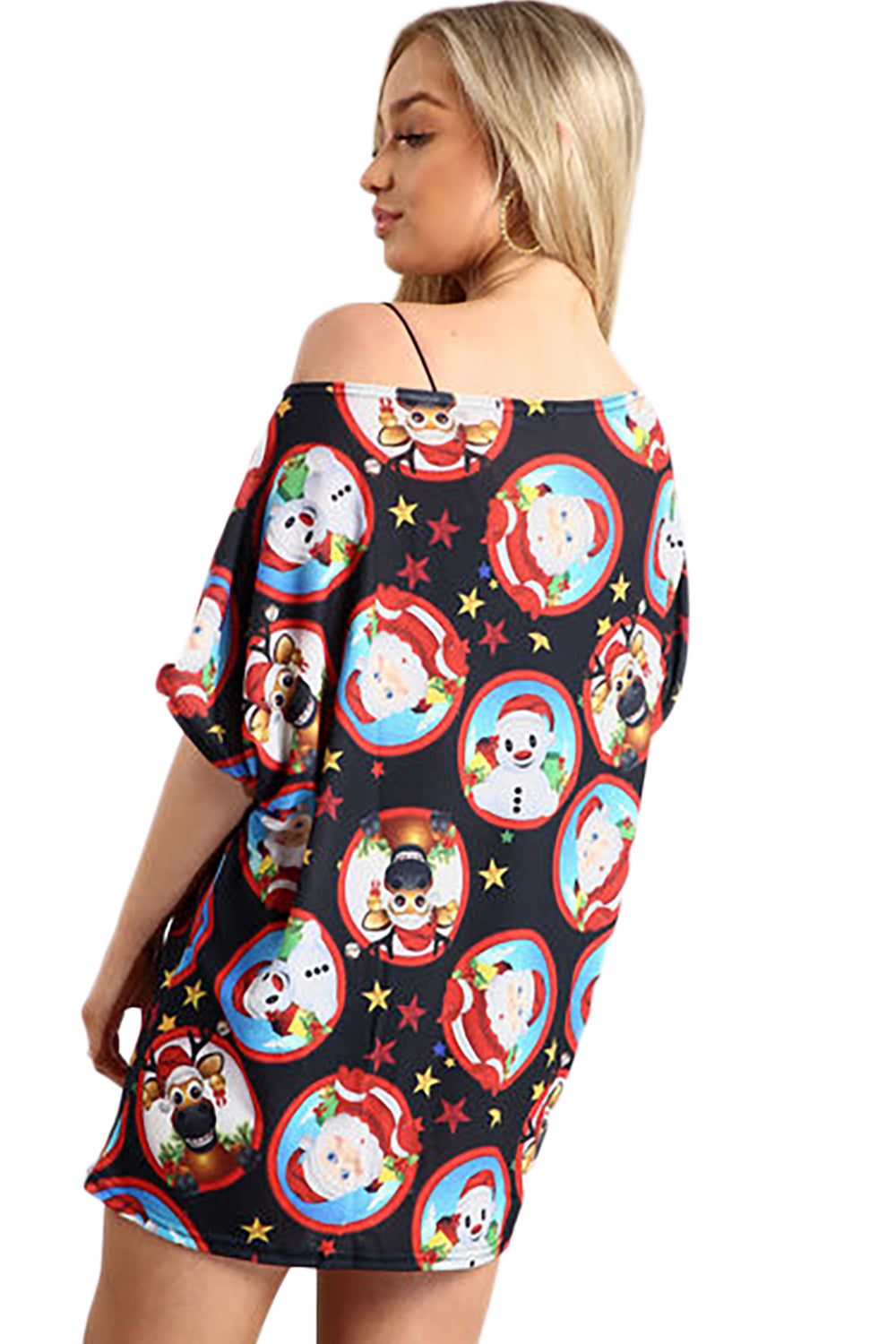 Mia Gift Tree Bells Christmas Baggy T Shirt