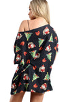 Mia Gift Tree Bells Christmas Baggy T Shirt
